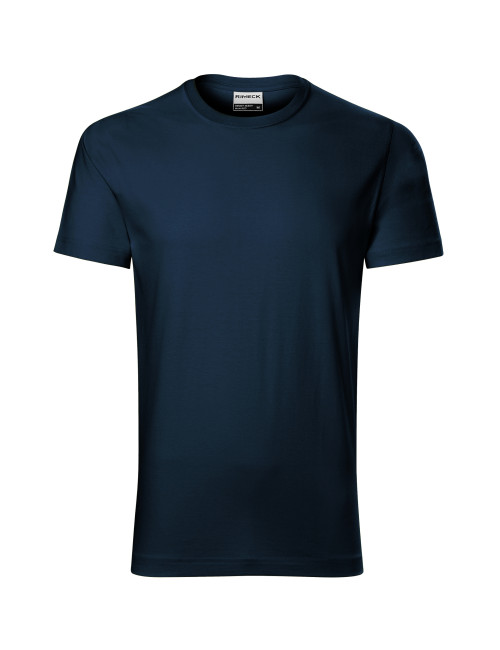 Adler RIMECK Herren T-Shirt Resist Heavy R03, Marineblau, bestickt mit dem Firmenlogo