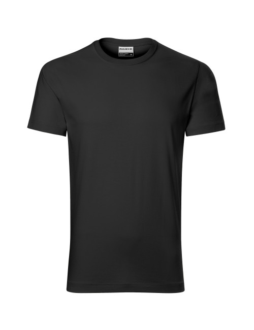 Adler RIMECK Herren-T-Shirt Resist Heavy R03 mit Logo-Stickerei in Ebenholzgrau