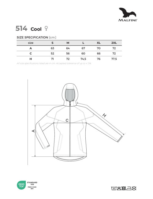 Women`s jacket cool 514 navy blue Adler Malfini