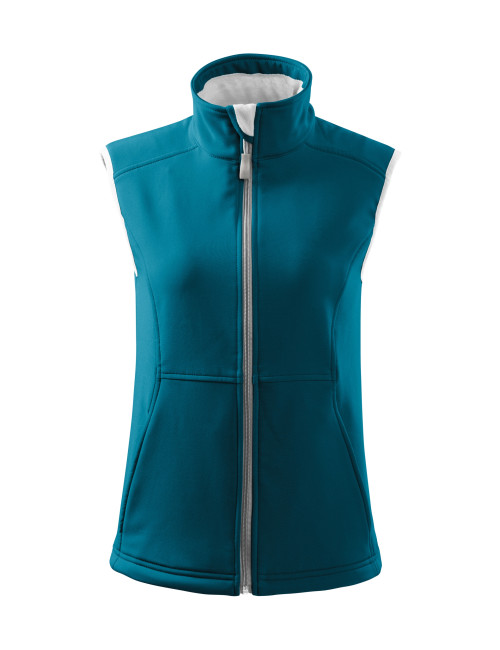 Softshell women`s vest vision 516 dark turquoise Adler Malfini