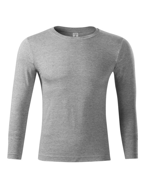 Unisex Progress ls P75 T-Shirt dunkelgrau meliert Adler Piccolio