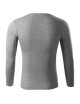 Unisex t-shirt progress ls p75 dark gray melange Adler Piccolio