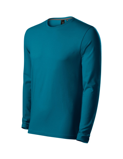 Adler MALFINIPREMIUM Herren T-Shirt Brave 155 Petrolblau mit Logo-Stickerei