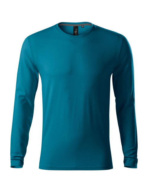 Adler MALFINIPREMIUM Herren T-Shirt Brave 155 Petrolblau mit Logo-Stickerei