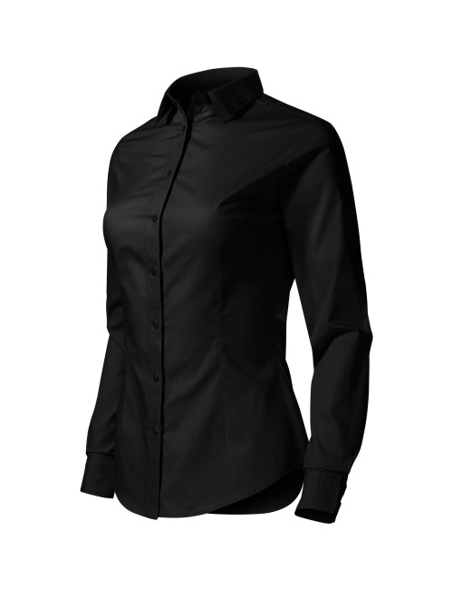 Adler Women`s waiter shirts black - shirt with own embroidery