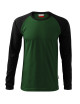 Adler MALFINI Men`s T-shirt Street LS 130 bottle green logo embroidery