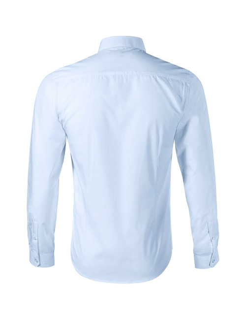 Adler MALFINIPREMIUM Koszula męska Dynamic 262 light blue haft nadruk
