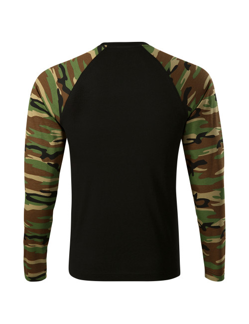 Unisex T-Shirt Tarnung ls 166 Tarnung braun Adler Malfini
