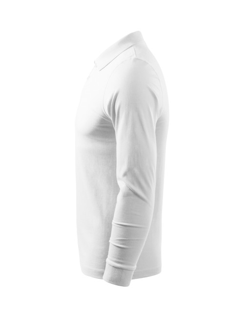 Herren-Polohemd Adler Malfini Single J. LS 211 Weiß