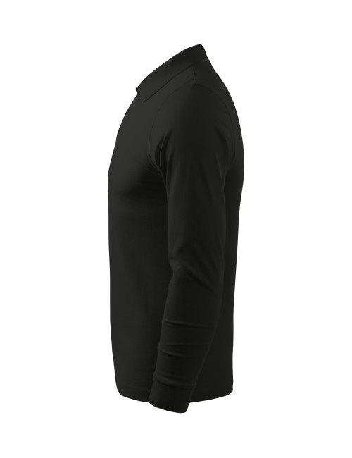 Herren-Single-Poloshirt j. ls 211 schwarz Adler Malfini