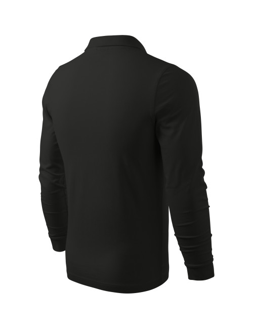 Koszulka polo męska single j. ls 211 czarny Adler Malfini