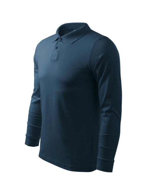Herren-Einzelpoloshirt j. ls 211 marineblau Adler Malfini