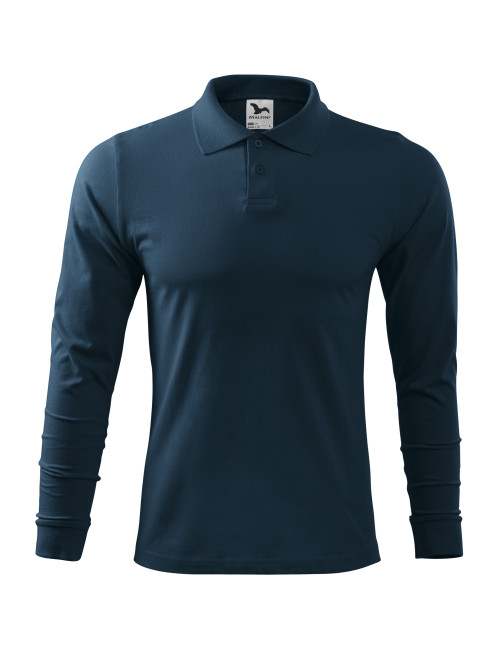 Herren-Einzelpoloshirt j. ls 211 marineblau Adler Malfini