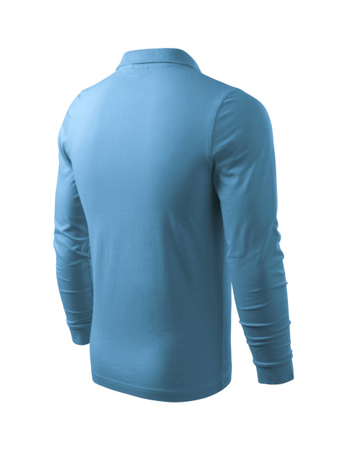 Men`s single j polo shirt. ls 211 azure Adler Malfini