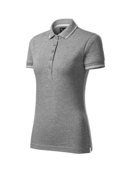 Adler MALFINIPREMIUM Perfektes, schlichtes Damen-Poloshirt mit Logo-Stickerei