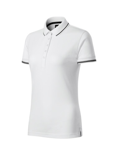 Koszulka polo damska Adler Perfection Plain 253 biały - P&M