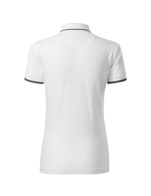 Koszulka polo damska Adler Perfection Plain 253 biały - P&M