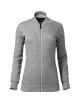Women`s sweatshirt bomber 454 dark gray melange Adler Malfinipremium
