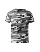 Kinder-T-Shirt Malfini Camouflage 149 grau