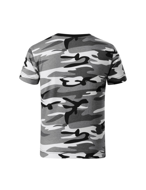 Kinder-T-Shirt Malfini Camouflage 149 grau