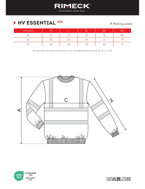 Unisex Sweatjacke Adler Rimeck HV Essential Gelb