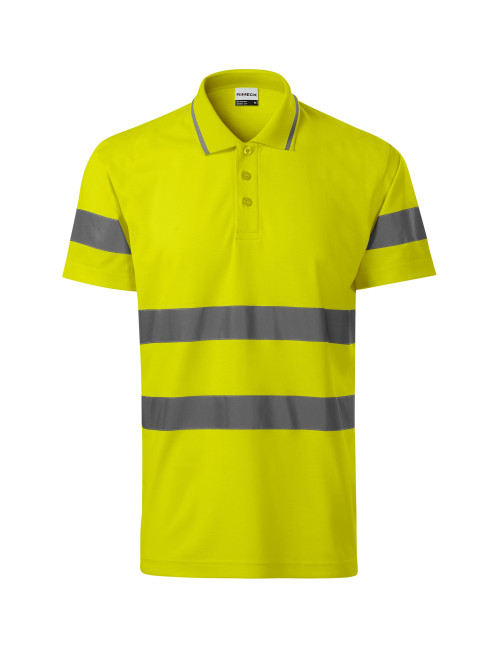 Adler HV Runway Unisex Polo Shirt Fluorescent Yellow