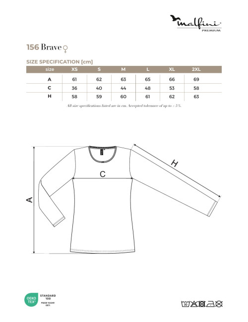 Brave 156 Formula Red Adler Malfinipremium Damen-T-Shirt