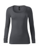 Brave 156 hellanthrazitfarbenes Adler Malfinipremium Damen-T-Shirt