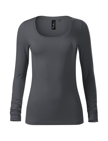 Brave 156 hellanthrazitfarbenes Adler Malfinipremium Damen-T-Shirt