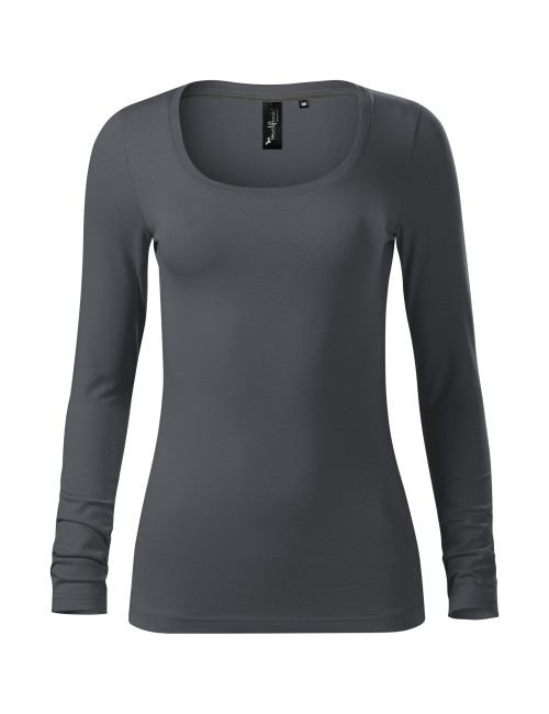 Brave 156 hellanthrazitfarbenes Adler Malfinipremium Damen-T-Shirt