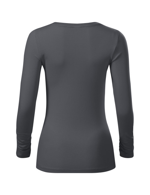 Brave 156 hellanthrazitfarbenes Adler Malfinipremium Damen-T-Shirt