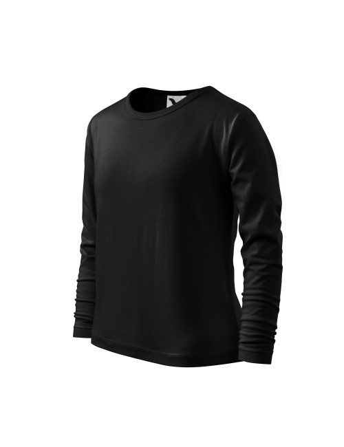 Kinder-Langarm-T-Shirt 121 schwarz Adler Malfini