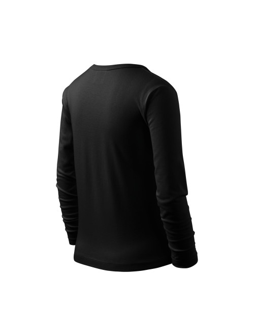 Kinder-Langarm-T-Shirt 121 schwarz Adler Malfini