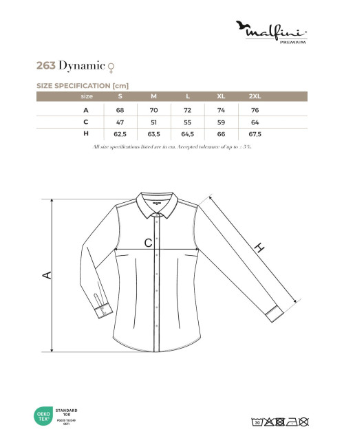 Dynamisches 263 hellblaues Adler Malfinipremium Damenhemd