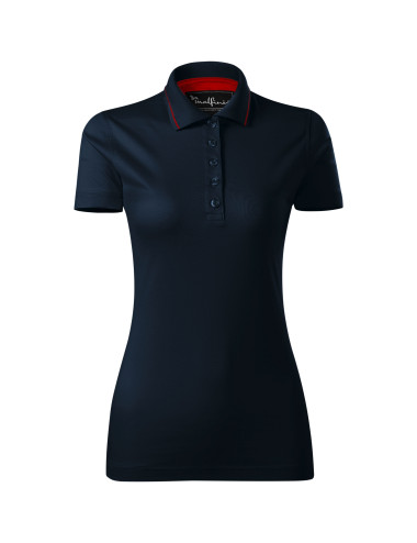 Adler MALFINIPREMIUM Koszulka polo damska Grand 269 granatowy haft