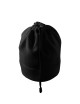 Adler MALFINI Unisex Fleecemütze Practic 519 schwarze Logo-Stickerei