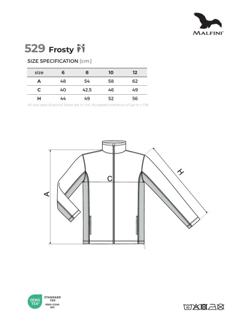 Adler MALFINI Polar dziecięcy Frosty 529 granatowy haft logo szkoły