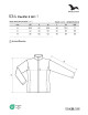 Adler MALFINI Women`s jacket Pacific 3 IN 1 534 steel embroidery print