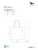 Adler Malfini Carry 901 Black Unisex Shopping Bag
