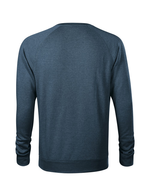 Adler MALFINI Men`s sweatshirt Merger 415 dark denim melange embroidery print