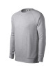 Adler MALFINI Men`s sweatshirt Merger 415 silver melange logo embroidery print