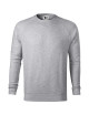 Adler MALFINI Men`s sweatshirt Merger 415 silver melange logo embroidery print