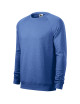 Adler MALFINI Men`s sweatshirt Merger 415 blue melange logo embroidery print