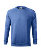 Adler MALFINI Men`s sweatshirt Merger 415 blue melange logo embroidery print