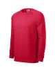 Adler MALFINI Men`s sweatshirt Merger 415 red melange logo embroidery print