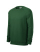 Adler MALFINI Merger 415 men`s sweatshirt bottle green melange logo embroidery