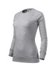 Adler MALFINI Women`s sweatshirt Merger 416 silver melange embroidery print