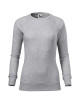Adler MALFINI Women`s sweatshirt Merger 416 silver melange embroidery print