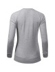 Adler MALFINI Women`s sweatshirt Merger 416 silver melange embroidery print