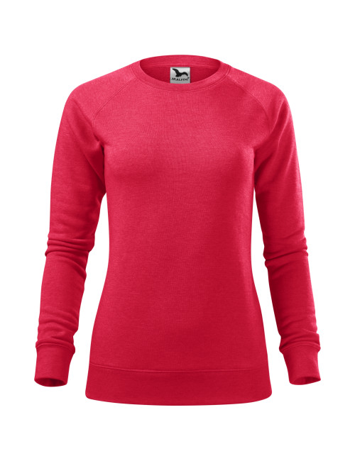 Adler MALFINI Women`s sweatshirt Merger 416 red melange embroidery print
